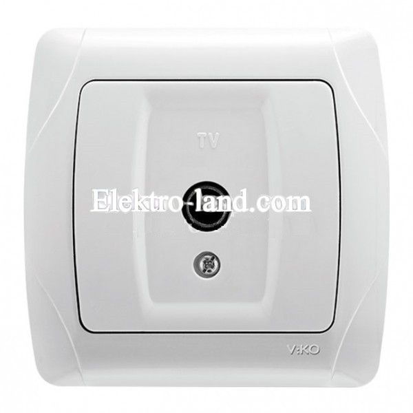 Розетка TV конечная белая VIKO CARMEN 90561010